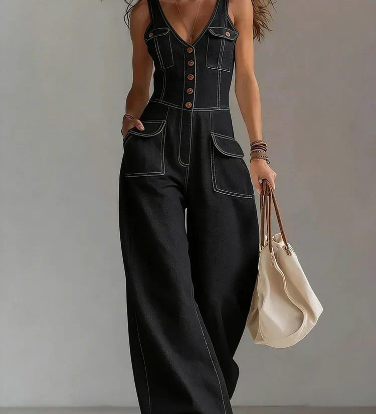 Megan | Casual Denim Dungarees