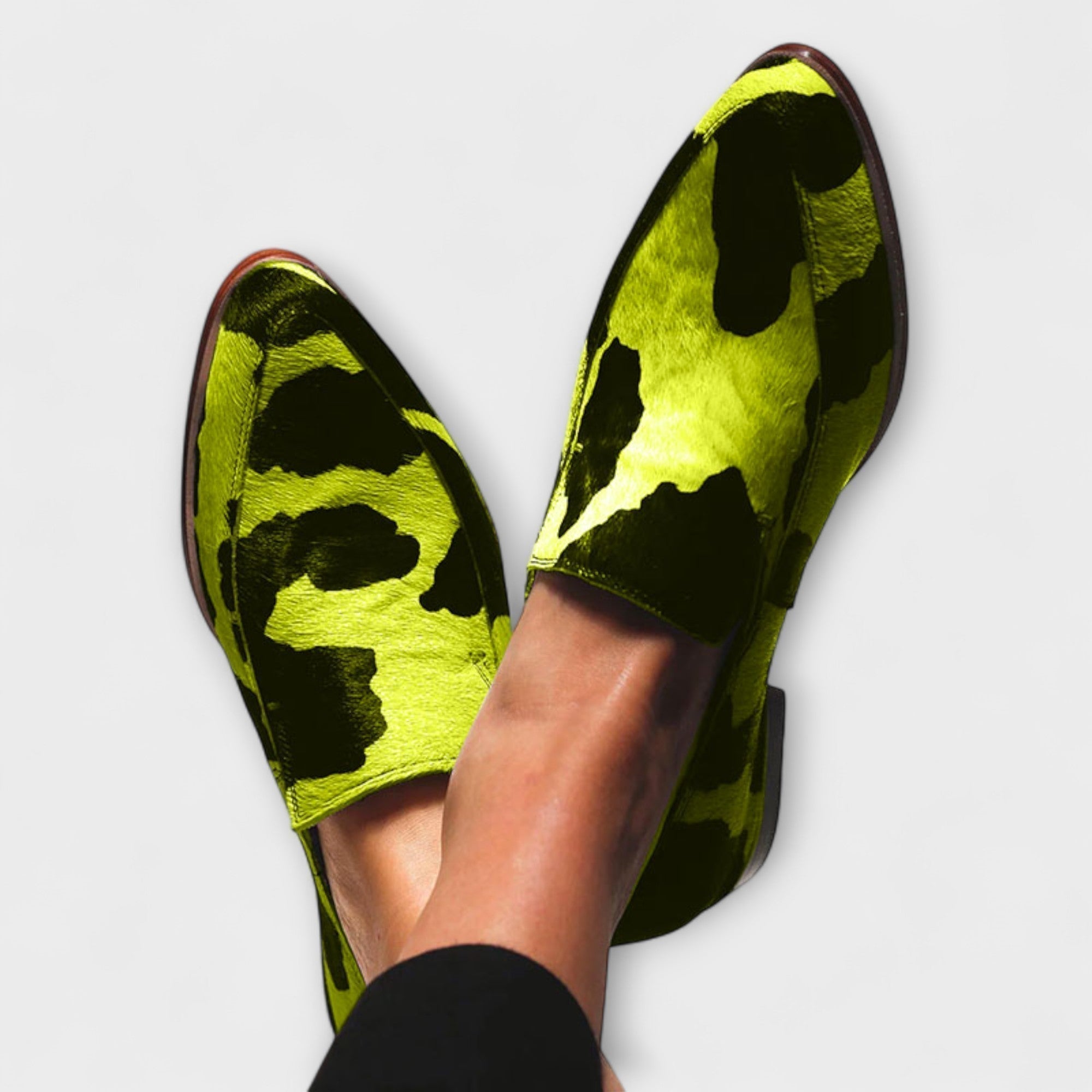 Paloma™ | Cow-Print Moccasins