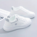 Chic White Trainers with Lightweight Comfort