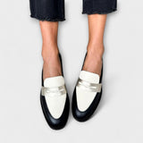 Xara™ | Black Metallic Moccasins