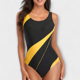Sporty Open-Back Swimsuit