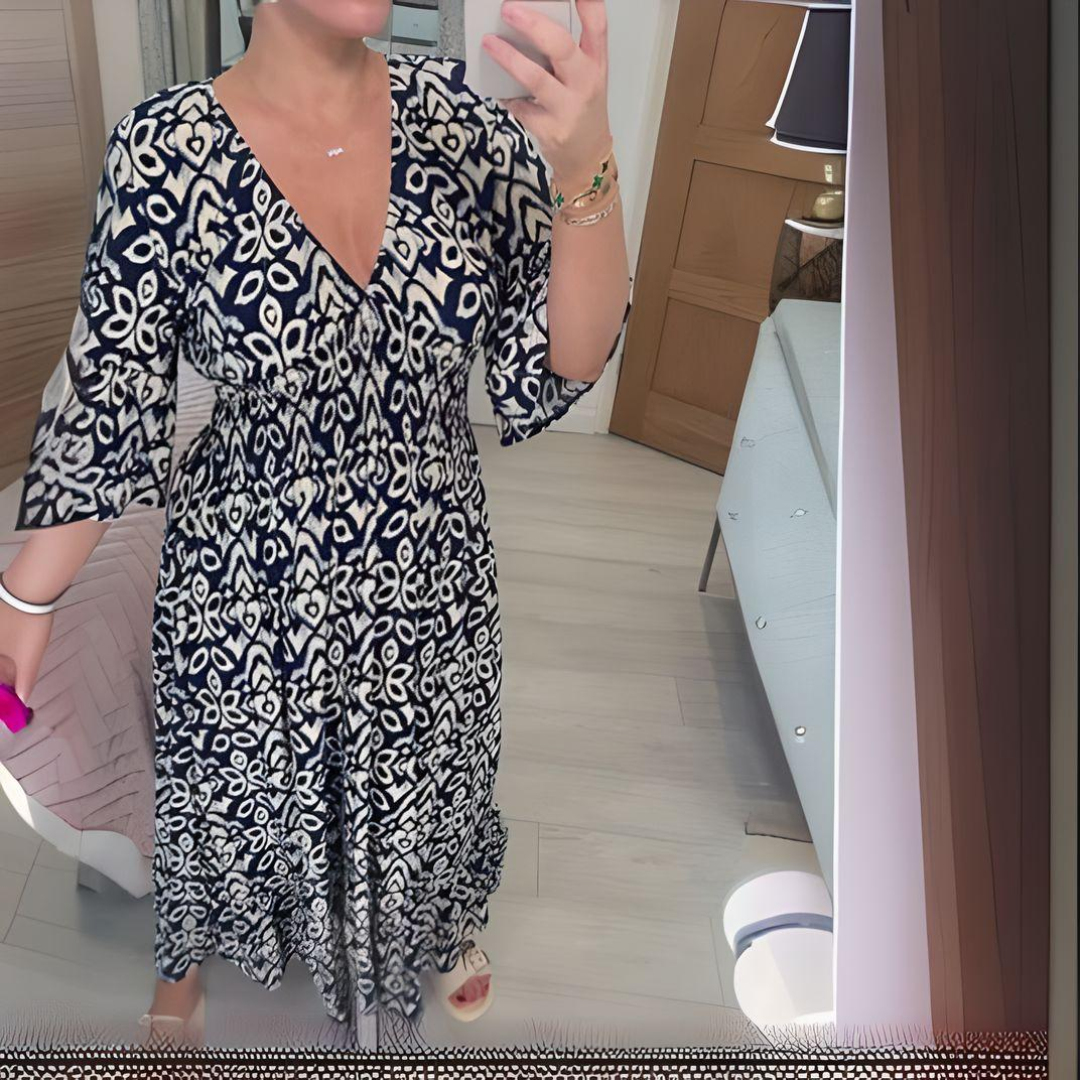 Lillia - Printed Boho Dress
