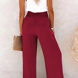 Riana - High-Waisted Relaxed Trousers