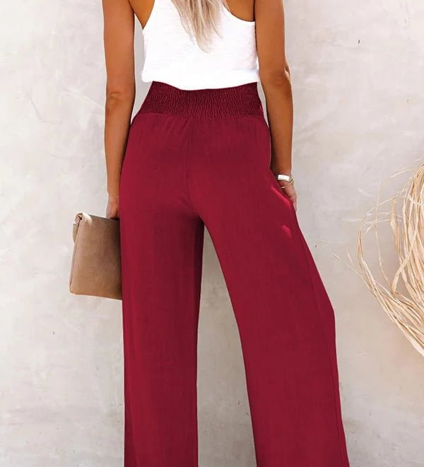 Riana - High-Waisted Relaxed Trousers