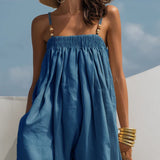Molly | Wide-Leg Denim Jumpsuit
