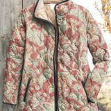 Annie™ | Quilted Jacket with Ornaments in Dusty Rose