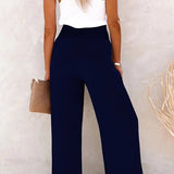 Riana - High-Waisted Relaxed Trousers