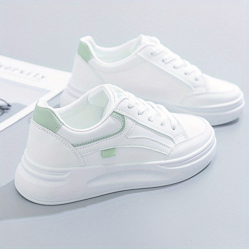 Chic White Trainers with Lightweight Comfort