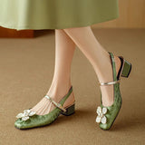 Scarlett - Elegant Shoes with Floral Detail
