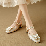 Scarlett - Elegant Shoes with Floral Detail
