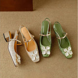 Scarlett - Elegant Shoes with Floral Detail