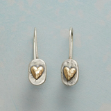 Inga | Two-Tone Heart Earrings