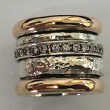 Erna | Hammered-Effect Ring