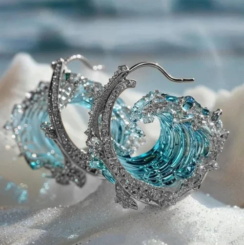 Swantje | Wave Motif Earrings