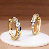 Mareike | Hoop Earrings with Sparkling Stones