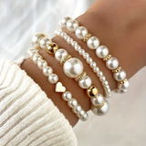Beatrix | Pearl-Effect Bracelet Set
