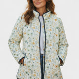 Winifred™ | Quilted Jacket with Scattered Flowers