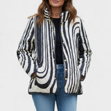 Hannah™ | Quilted Jacket in Zebra Print