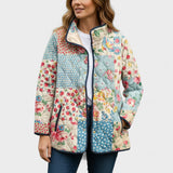 Caroline™ | Quilted Jacket in Floral Patchwork