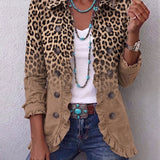 Claudia™ | Leopard Blazer with Caramel Gradient