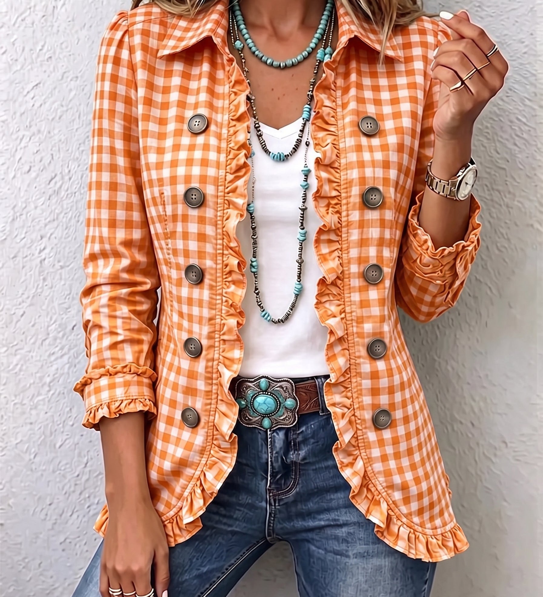 Elaine™ | Blazer in Vichy Check