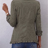 Angela™ | Blazer with Floral Embroidery