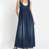 Erin | Vintage Denim Maxi Dress