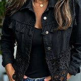 Betty™ | Short Jacket with Cutwork Hem