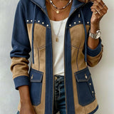 Beatrice™ | Hooded Jacket in Patchwork Style