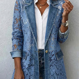 Doris™ | Blazer with Cutwork Blossoms