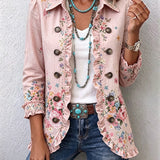 Eleanor™ | Blazer in Rosé with Blossoms