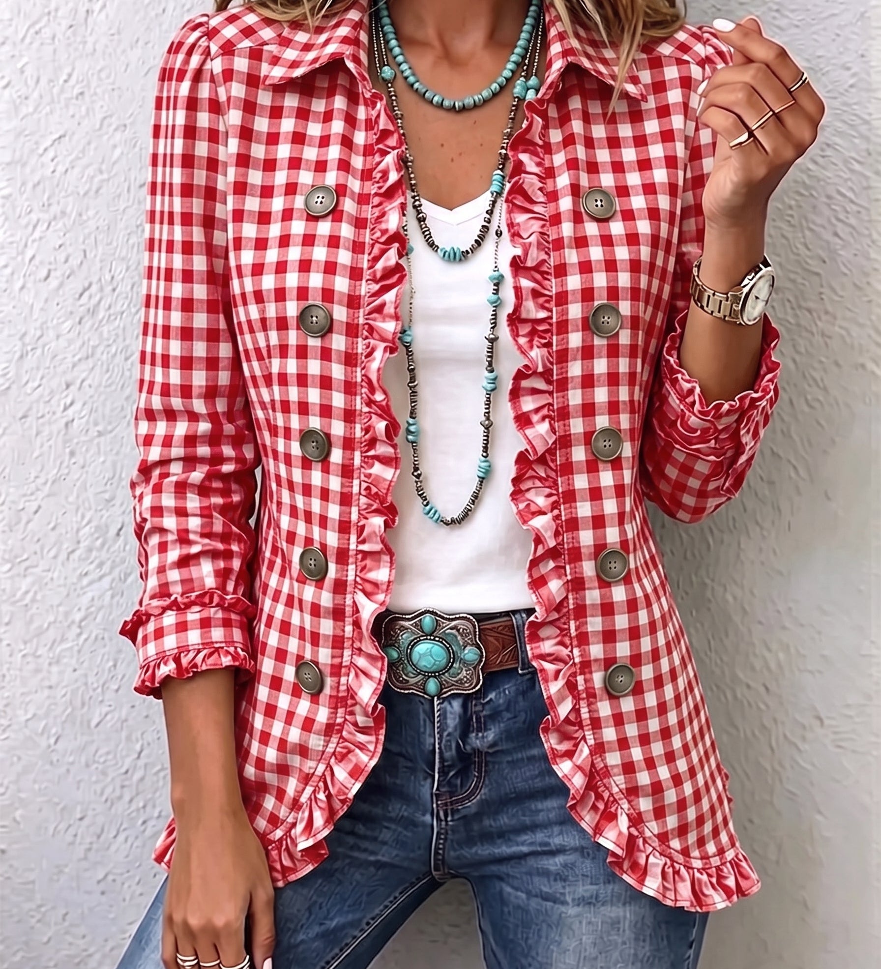 Elaine™ | Blazer in Vichy Check