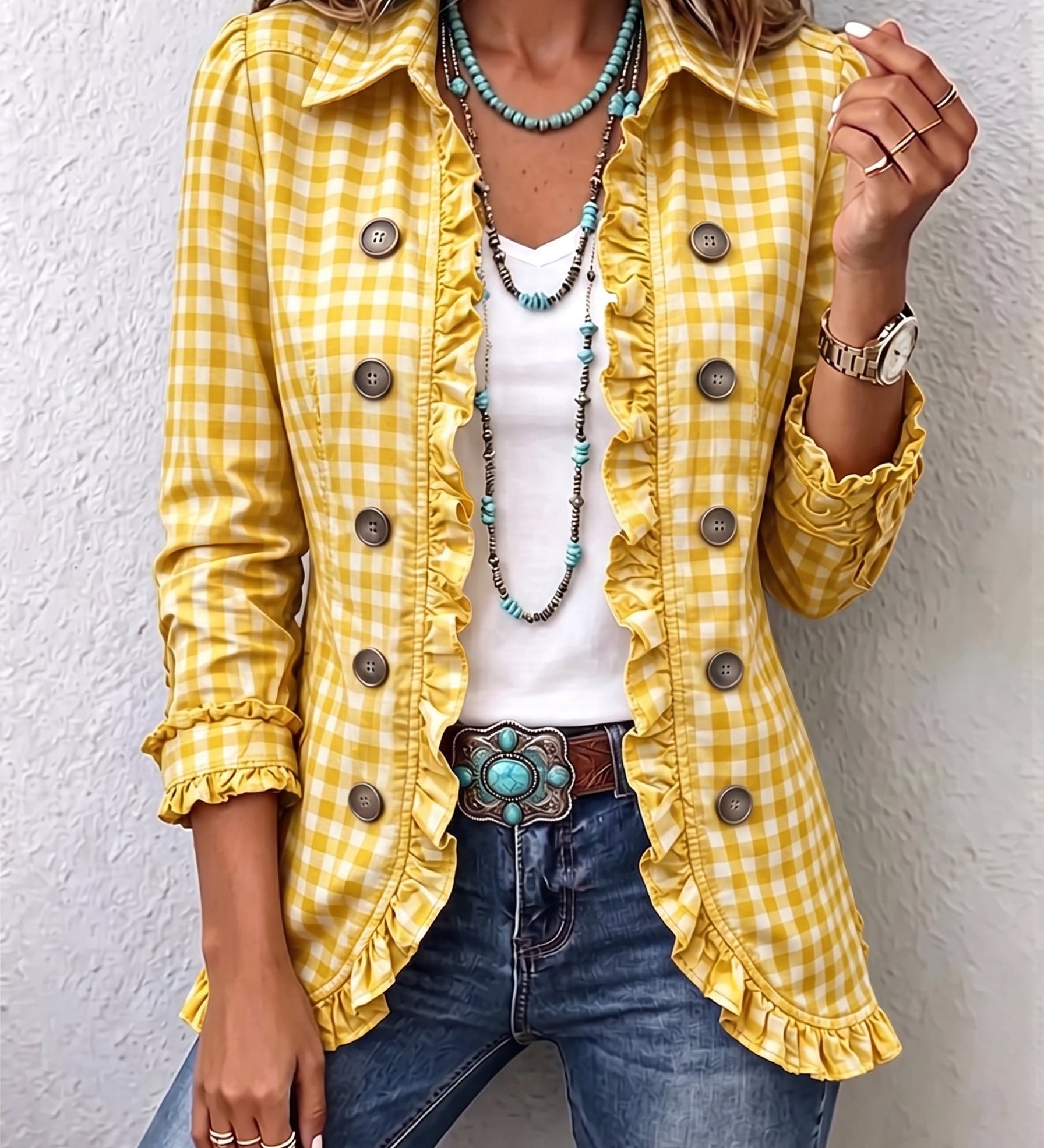 Elaine™ | Blazer in Vichy Check