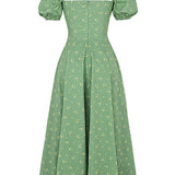 Aviana - Puff-Sleeve Dress Bloom