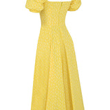Aviana - Puff-Sleeve Dress Bloom