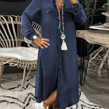 Pippa | Smart Casual Denim Shirt Dress