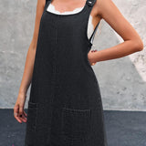 Daisy | Casual Denim Pinafore Dress