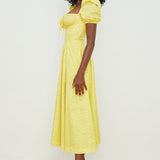 Aviana - Puff-Sleeve Dress Bloom