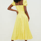 Aviana - Puff-Sleeve Dress Bloom