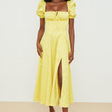 Aviana - Puff-Sleeve Dress Bloom