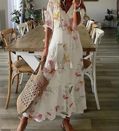 Michaela - Boho Dress with Tummy Coverage