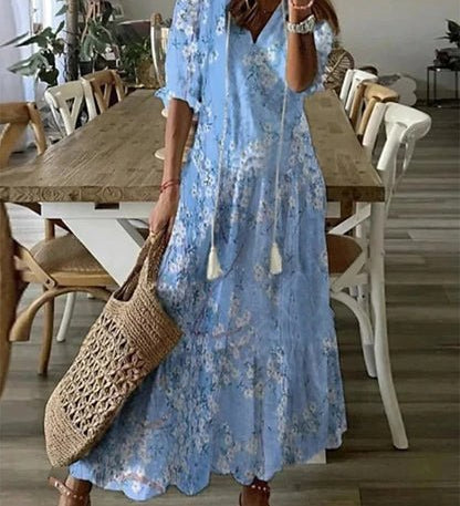 LUNA | BOHO MIDI DRESS FOR A RELAXED LOOK