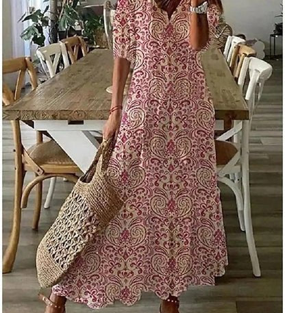 LUNA | BOHO MIDI DRESS FOR A RELAXED LOOK