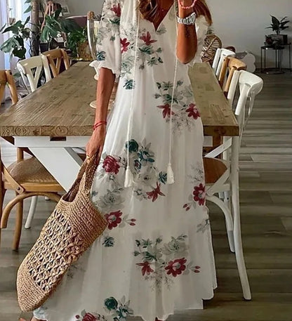 Michaela - Boho Dress with Tummy Coverage