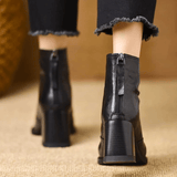 Claudia | Luxurious Mid-Heel Ankle Boots