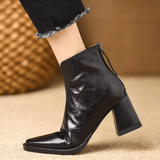 Claudia | Luxurious Mid-Heel Ankle Boots