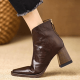 Claudia | Luxurious Mid-Heel Ankle Boots