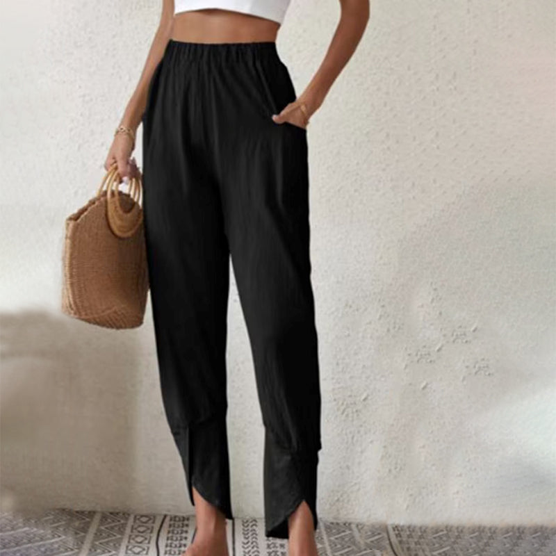 Essari - Trousers with Split Hem